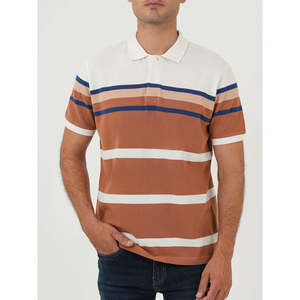 Polo AIVAR Confort Coupe Classique Motif Rayé Uni Tissu Tricoté de Haute Qualité Grandes Tailles - XL à 6XL Idéal Golf et Été - Product Image 4