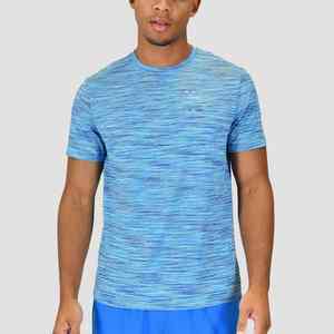 Camiseta de entrenamiento para correr al aire libre de secado rápido OEM para hombre Camiseta de manga corta transpirable de poliéster personalizada con patrón de pantalones cortos calientes - Product Image 5