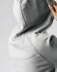 Sweat-shirt à capuche surdimensionné pour femme, personnalisé, broderie, impression numérique, logo sur le devant, streetwear, 100% coton - Product Image 6