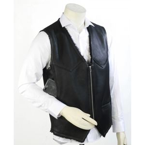 Chaleco de lona de estilo informal a la moda para hombre, ropa de invierno transpirable de buena calidad, nuevo diseño a precio razonable, Cuero 100% - Product Image 3