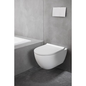 WC suspendu Geberit ACANTO à chasse profonde avec TurboFlush et WCS KeraTect - Articles de salle de bain et sanitaires - Product Image 5