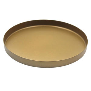 Best Seller Iron <b>Round</b> Plate <b>Brush</b> Nickel Silver Colour Set of 5 Standard Size Serving Charger Plate for Restaurant and Hotel - Product Image 3