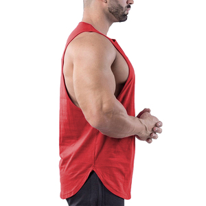 <b>Men's</b> Singlet Bamboo Jersey tank Top for <b>Men</b> Custom Sleeveless Tshirts Organic <b>Mens</b> Shirts Loose Yoga Tank Top - Product Image 3