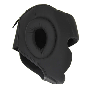 Casque de boxe robuste en cuir PU avec protection faciale, fermeture réglable à boucle et crochets, unisexe, pour adulte, casque de sport - Product Image 5