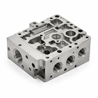 Composants de vanne de contrôle de fluide en aluminium 6061 usinés sur mesure par CNC, pièces métalliques de haute précision, service OEM industriel, différents types