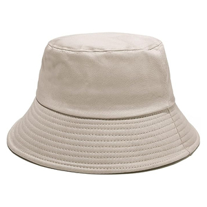 High Quality Fashion 100% Cotton <b>Summer</b> Woven Fabric Travel Custom Bucket Hat <b>Cap</b> for Men Women Kids Bangladesh Factory - Product Image 1