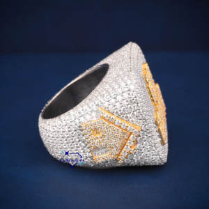 Design Your Own Hip Hop <b>Ring</b> Custom 925 Sterling <b>Silver</b> with High Quality Moissanite Diamonds for Bold <b>Men</b> Style - Product Image 5