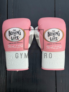 Gants de boxe GYMSTERO personnalisés en cuir de vachette véritable, à doigts entiers, avec sangle de poignet réglable à boucle auto-agrippante, tailles 8oz-18oz - Product Image 5