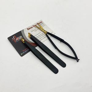 แหนบถอนคิ้วปลายแหลมคีมปลายแหลมพร้อมสปริงคิ้วชุบทองสีดำออกแบบโลโก้ได้ตามต้องการ - Product Image 3