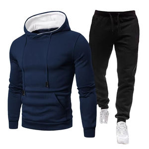 Ensembles d'hiver pour hommes adultes Ensembles de sweat à capuche et de pantalon Couleur personnalisée Nouveau Ensemble de jogging pour hommes avec broderie personnalisée Survêtements OEM - Product Image 3