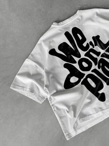 T-shirts pour hommes en coton 100% surdimensionnés rétro de haute qualité avec logo personnalisé imprimé, coupe ample, style streetwear, designs personnalisés, t-shirt à grammage élevé - Product Image 2