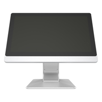 Moniteur industriel ultra-fin à fixation murale, VGA, USB, tactile capacitif/résistif, équipement de surveillance industriel durable