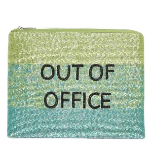 Monedero de Alta Calidad con Bordado de Moda, Diseño 'OUT OF OFFICE', Monedero Pequeño con Cuentas, Elegante y Bonito, de MD HANDICRAFTS - Product Image 1