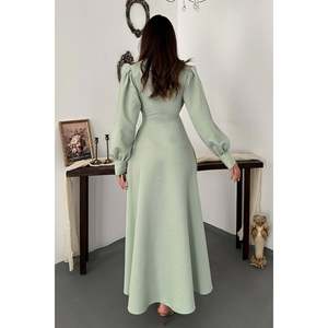 <b>Mint</b> Pleated Front Zip <b>Dress</b> - <b>Mint</b> - Product Image 5