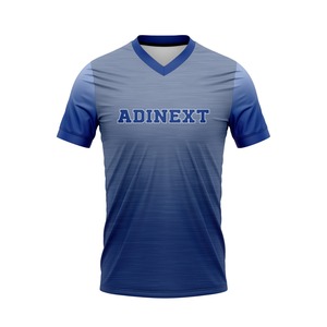 Sublimación personalizada cuello en V más tamaño 100% poliéster camisetas transpirables de alta calidad para béisbol y softbol con logotipo de número - Product Image 2