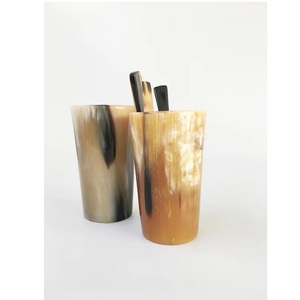 Meilleure qualité personnalisable Agate Buffalo Ox Horn Glass Cup Poli Animal Style pour boire de la bière artisanale - Product Image 4