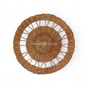 Sous-plat en rotin en gros, fabriqué en rotin naturel, pour la décoration de table à manger à la maison et au restaurant - Product Image 1