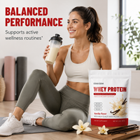 Protéine en poudre de qualité supérieure pour adultes, marque privée, pour entraînement en salle de sport, haute solubilité, multi-sources, soutien nutritionnel quotidien, 20-29g de protéines