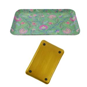 Bandeja de servicio de diseño de acabado de madera natural decoración del hogar fiesta boda y bandeja decorativa festiva - Product Image 5