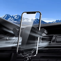 Support Téléphone Voiture Flexible ABS Vente Chaude pour Grille d'Aération ou Tableau de Bord, Accessoires Fixation Mobile Universelle pour Smartphone