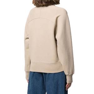 Venta caliente al por mayor nueva moda totalmente personalizada cuello redondo 100% algodón liso Color sólido gimnasio Fitness mujeres sudaderas 2025 - Product Image 4