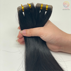 Vente en gros Extension de cheveux naturels vierges alignés avec des cuticules à double étirage Ruban humain Vietnamien 100% Raw Tape In Extensions Vendeurs - Product Image 5