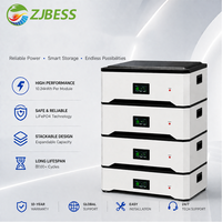 Batería LiFePO4 Apilable de 15kWh 20kWh, 51.2V 400Ah para Sistema de Almacenamiento de Energía Doméstica con Inversor Solar CAN RS485