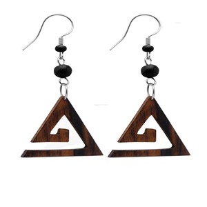 Wholesale Handmade Wooden <b>Earrings</b> Fashion for Women - Product Image 1