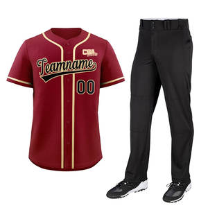 Uniforme de maillot de baseball d'approvisionnement direct d'usine meilleur uniforme de baseball d'équipe de prix pour adultes - Product Image 1