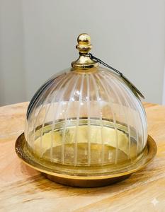 New Design Cast Aluminum Cake Dome With Glass Cover For Luxury Table Presentation And Stylish <b>Dessert</b> Display - Product Image 5