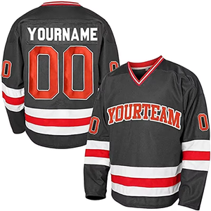 Uniforme de hockey sur glace personnalisé de haute qualité Odm Oem, sublimation personnalisée pour hommes et femmes, respirant, antibactérien, séchage rapide - Product Image 6