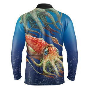 Maillots de pêche toutes couleurs grande taille à la mode à séchage rapide de qualité professionnelle, sublimation, protection du maillot uni vierge respirant - Product Image 2