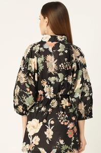 Floral Jaipuri estampado bloque estampado Top tejido a mano y lavable negro étnico corto Top moda mujer algodón verano - Product Image 5