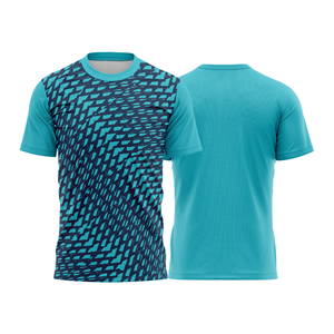 Camiseta de Fútbol Personalizada de Manga Corta, Uniforme de Fútbol, Ropa Deportiva de Equipo OEM, Secado Rápido, Transpirable, 100% Poliéster, Logotipo Frontal - Product Image 1