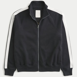 Sudadera con capucha de algodón/poliéster para hombre, antiarrugas, lavada, con logo personalizado, cuello redondo, talla grande, color liso, venta al por mayor - Product Image 1