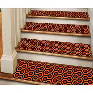 Alfombra brillante con estampado hexagonal: moderna, lavable a máquina, decoración personalizada para escaleras, goblen - Product Image 1