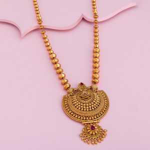 Bohemia Flower Pearl <b>Necklace</b>-Orthodox Religious Wedding Party Jewelry (Alloy) - Product Image 2