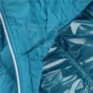 Veste matelassée pour femme de haute qualité, séchage rapide, respirante, en polyester tricoté, imperméable, hiver, fermeture éclair, à capuche, vente en gros - Product Image 6