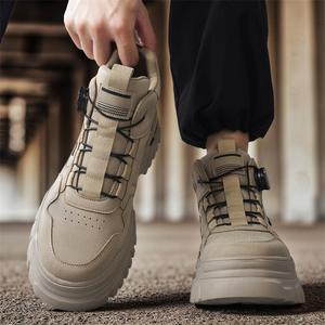 Bottes de randonnée pour hommes, mi-mollet, imperméables, antidérapantes, confortables, avec empeigne en mesh, pour toutes les saisons, utilisation en extérieur - Product Image 6