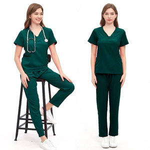 OEM personalizado de alta calidad de las mujeres precio barato al por mayor del Hospital uniforme de enfermería conjunto médico de alta calidad personalizado uniforme de médico - Product Image 1