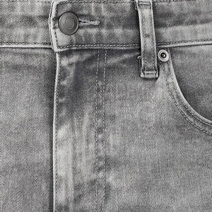 Pantalones vaqueros ligeros rectos de tiro medio para hombre de alta calidad y bajo precio con logotipo personalizado Servicio OEM de algodón 100% para venta en línea - Product Image 6