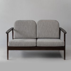 Sofá de 2 plazas de alta calidad fabricado con armazón de madera maciza de teca con espuma y tela que lo hacen cómodo para uso en interiores - Product Image 3