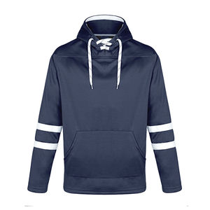 Sweat-shirts d'équipe de hockey en polyester, sweat-shirt de hockey vierge, jersey, achat en gros, jersey de hockey sur glace vierge personnalisé avec lacets, OEM - Product Image 4