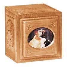 Urnas de cremación de madera hechas a mano de estilo americano de alta calidad para cenizas de gatos y perros, urnas funerarias al por mayor para mascotas - Product Image 3