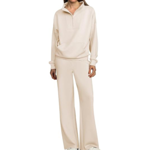 Conjunto de 2 piezas de algodón de manga corta hecho a medida para mujer, camiseta y pantalones cortos de gran tamaño con cuello redondo transpirable para verano - Product Image 2