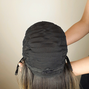 Perruque de fête 100% vierge vietnamienne point culminant Sexy couleur os droite pour dentelle vague profonde perruques de cheveux humains Double dessiné Long - Product Image 5