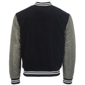 แจ็กเก็ตเลตเตอร์แมนแบบพรีเมี่ยมแจ็คเก็ตทีมเบสบอลมหาวิทยาลัยแจ็กเก็ตมีแขนเสื้อหนังแท้สำหรับผู้ชาย - Product Image 4