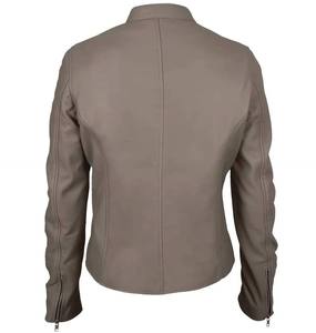 เสื้อแจ็คเก็ตหนังคุณภาพสูงสำหรับฤดูหนาว หนังแกะแท้คุณภาพพรีเมียม เสื้อแจ็คเก็ตผู้หญิง ผลิตตามสั่ง ผู้ผลิต OEM ODM - Product Image 2