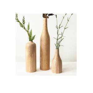 Vase à fleurs en bois d'acacia de forme carrée fait main antique Accessoires de décoration intérieure en bois naturel pour la décoration de jardin ou de villa - Product Image 5
