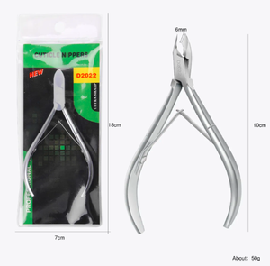 Cortaúñas de acero inoxidable con hoja curva de 6mm, herramientas de manicura para uñas de los pies y cutículas, alicates para recortar tijeras - Product Image 2